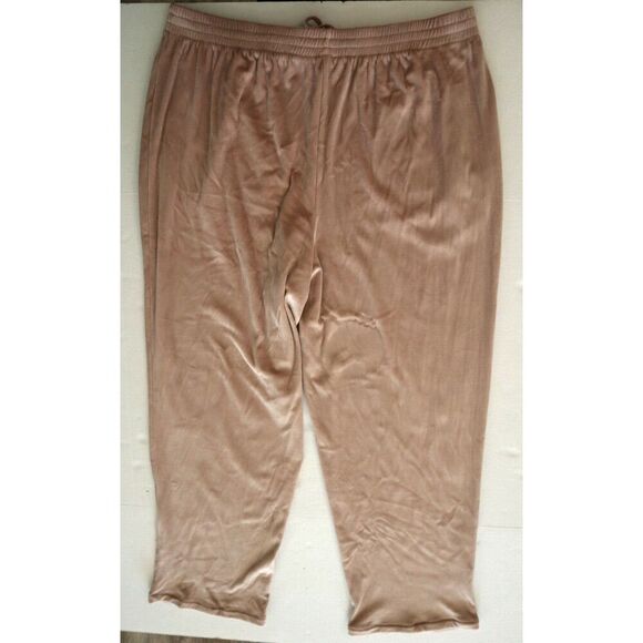 SKIMS AP-LPT-0781 Women's Sz 3XL Dusk/Light Pink Velour Track Pants - Picture 2 of 10